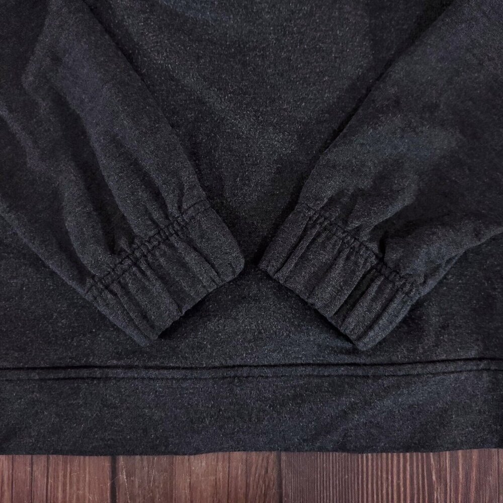 Lululemon Womens Size 6 Twisted & Tucked Long Sleeve Heathered Mod Black W3BAOS - Picture 8 of 16